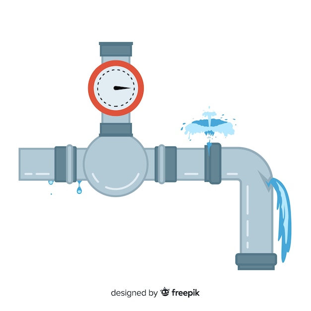 flat-design-broken-pipe-with-manometer_23-2148289802